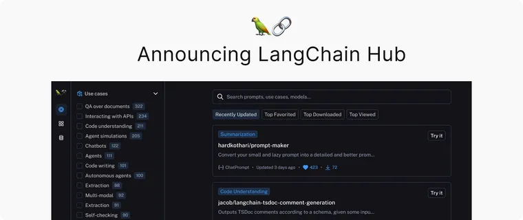 Announcing LangChain Hub